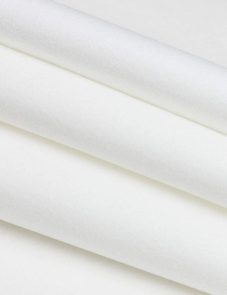 White Acrylic Felt - 72" X 2 Yard