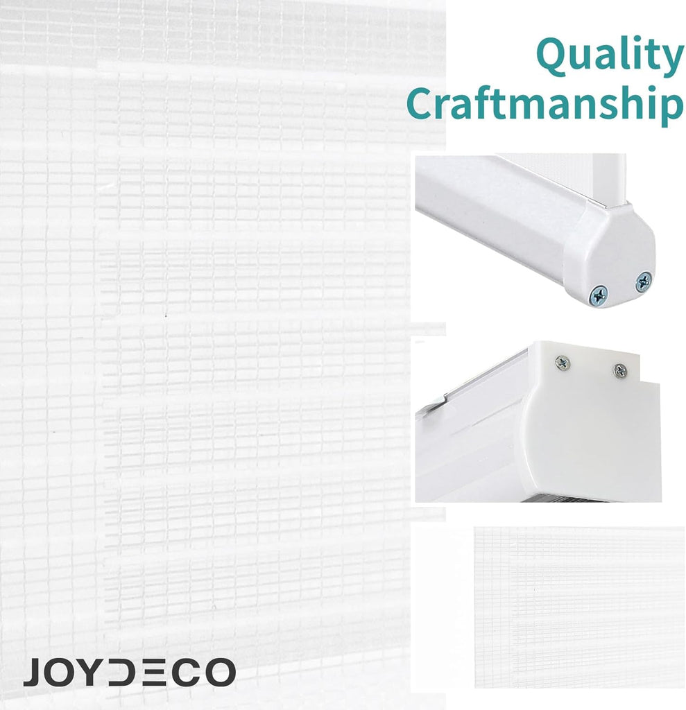 Cordless Zebra Blinds for Windows, Dual Layer Free-Stop Zebra Shades Privacy Light Control for Day and Night, Light
