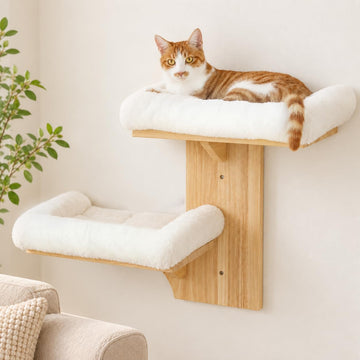 Cat Wall Shelves, 2 Platform with Soft Cushion Perch