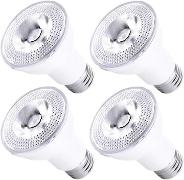 Par20 Led Flood Light Bulbs 5000K Daylight Dimmable 50W Halogen Replacement 7W E26 40 Degree Spot Beam Angle Indoor