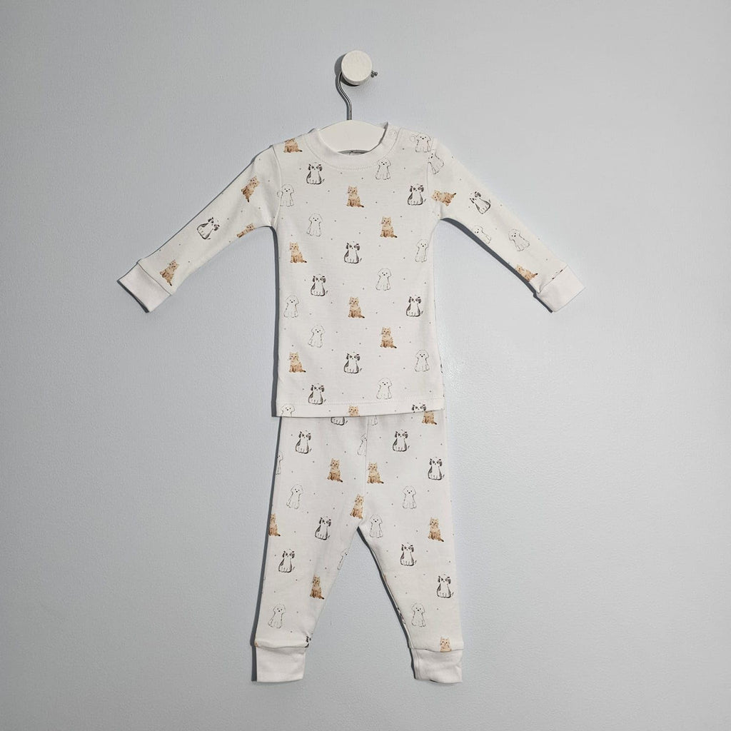 Two Piece Lounge Pants Set Snug-fit 100% Peruvian Pima Cotton - Baby Unisex