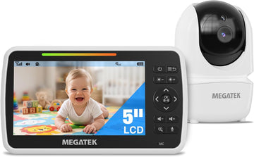 5" Video Baby Monitor with Camera and Audio, No WiFi