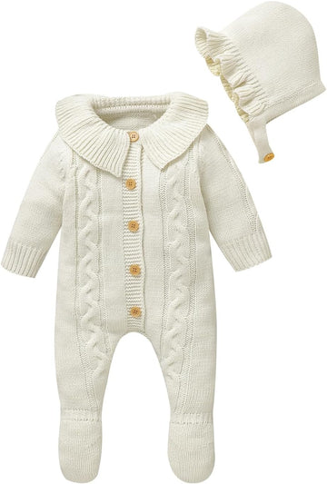 Baby Sweater Romper Knit Long Sleeve Jumpsuit