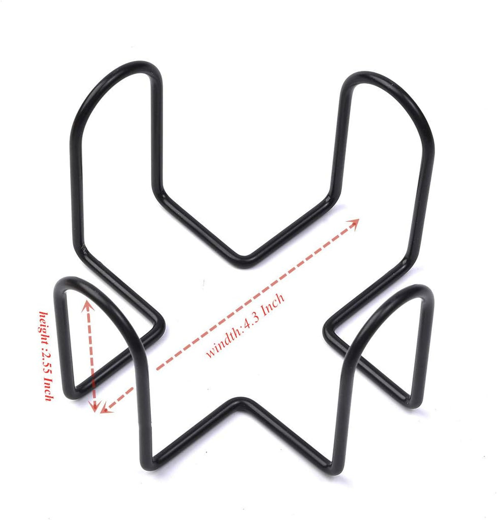 Coaster Holder 4.3 Inch Black Iron Metal Holder Storage Caddy for Both Round and Square Coasters Fit 4 to - Set of 9