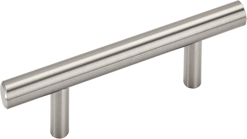 Bar Pulls 3 inch (76 mm) Center to Center Satin Nickel Cabinet Pull - 10 Pack, 10BX40515G10