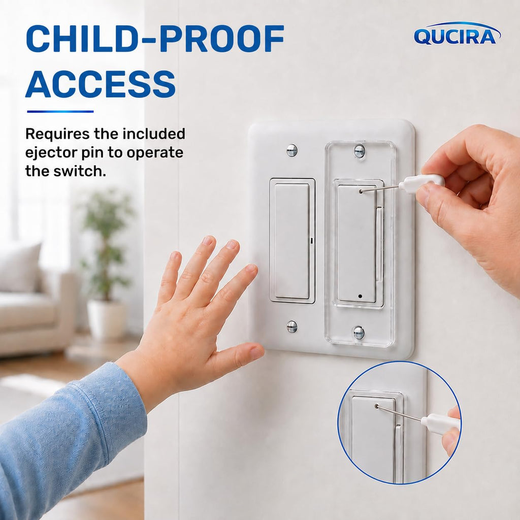 Child Proof Light Switch Cover Guard for Decora/Rocker Switches