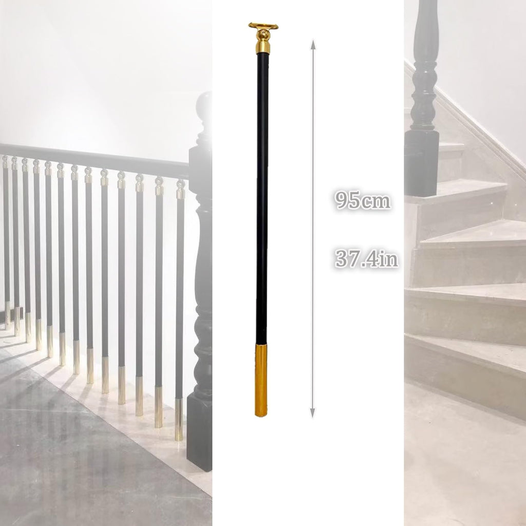 Balusters Spindle for Stairway, Metal Railing Column, Indoor Staircases Aluminum Alloy Post with180° Adjustable