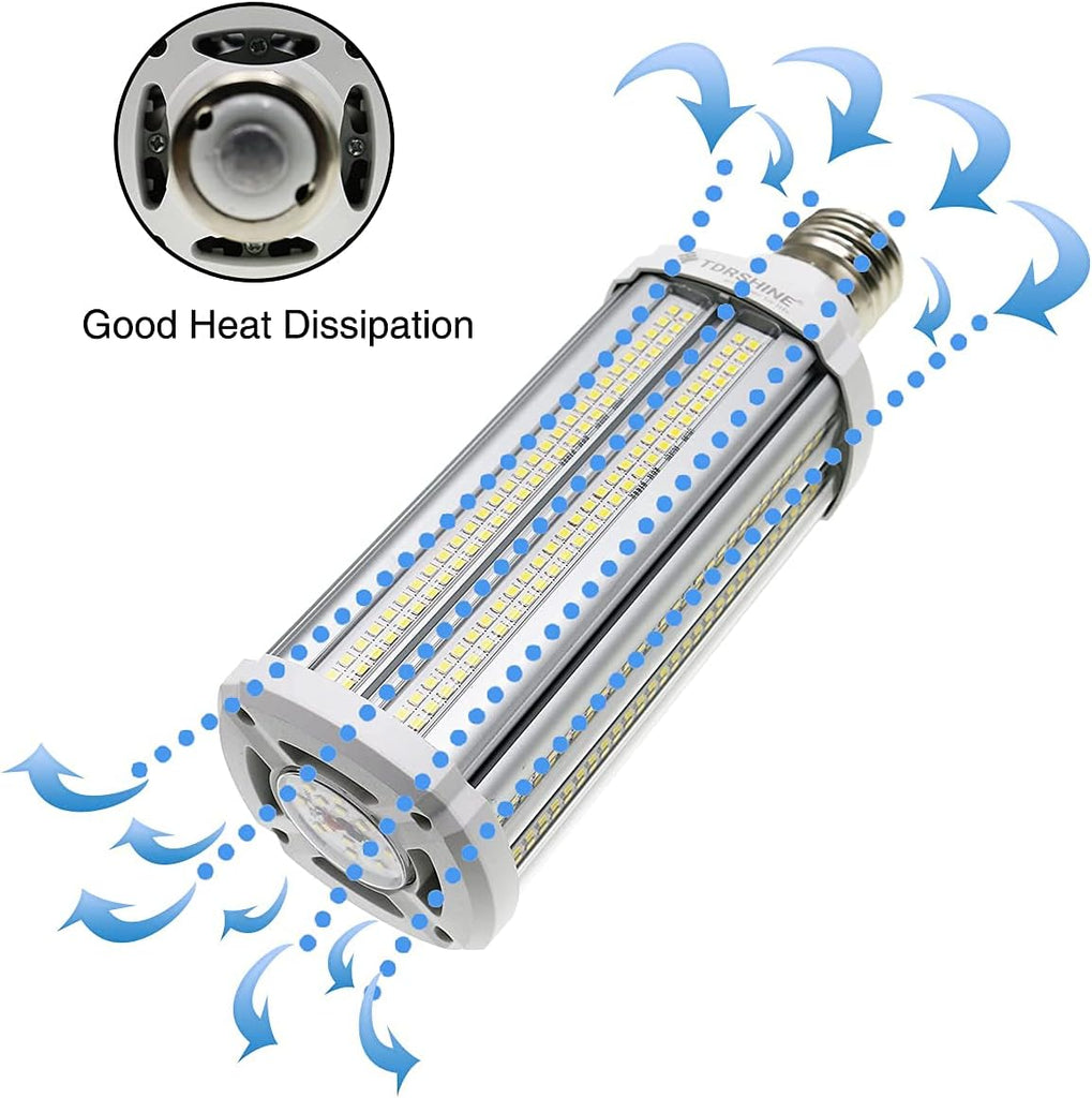 NC Super Bright 60W LED Corn Light Bulb 450 Watt Equivalent 7500 Lumens E39 Large Mogul Base Large Area 5000K