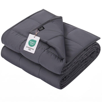 Weighted Blanket for Adults (60"x80", 20lbs, Dark Grey)