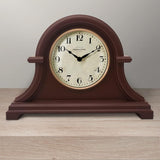 Presentime & Co. Mantel Clock Vintage Farmhouse Series, Napoleon Desk & Shelf Clock, 13 x 10 inch, Domed Lens