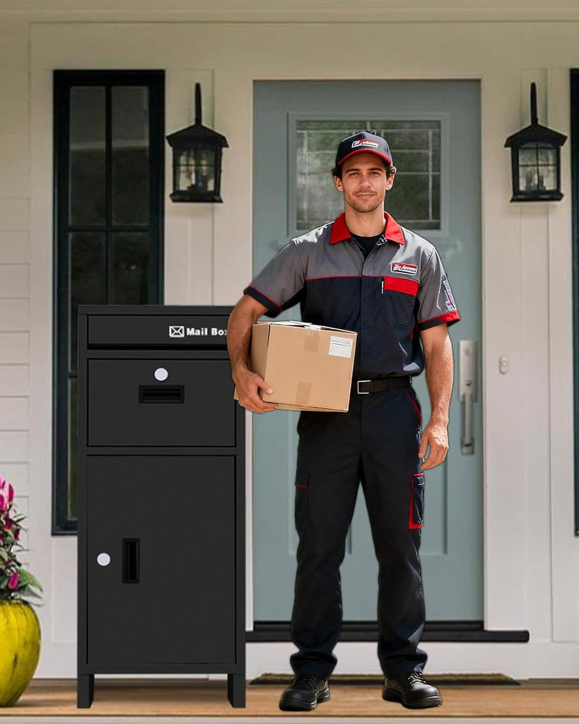 Package Delivery Boxes Delivery Box, Weatherproof Large Drop Boxes Sticker, Package Drop Box (37.9*15.7*15.7 in)