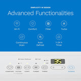 Dehumidifier 7,000 Sq Ft Wi-Fi (50 Pint MAX 120 Pint at 95°F, 90% RH) for Home, Office
