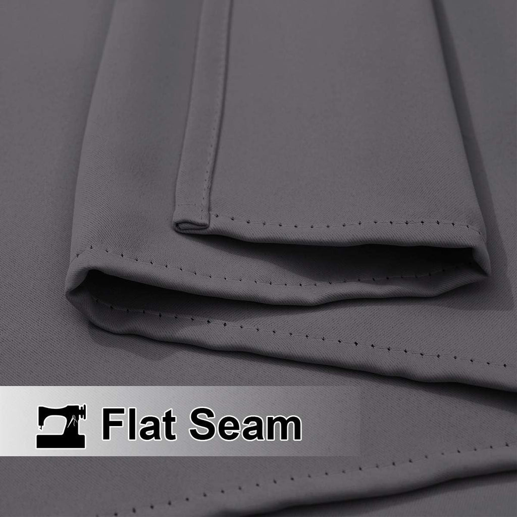 Outdoor Curtain Waterproof 108" Length, Windproof Thermal Insulated Rustproof Top and Bottom Grommet Fixed Blackout