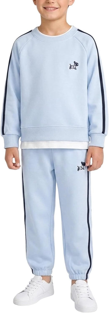 Kids Sweatshirt Sweatpants Set 2 Piece Fall Outfits Lounge Tracksuit