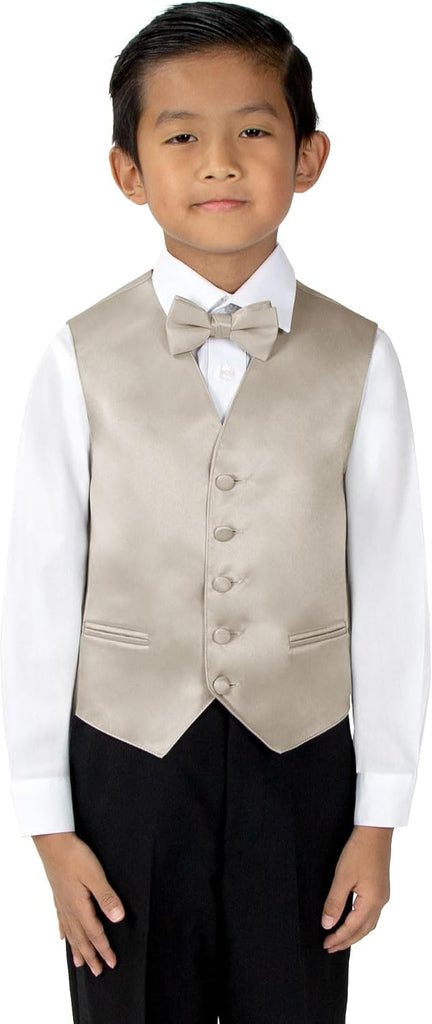 Boys' Piece Satin Tuxedo Vest Set - Weddings, Prom, and Quinceañera Chambelán