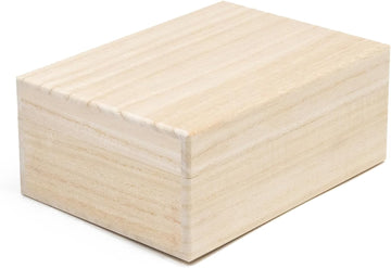 Wooden Keepsake Box for Photos & Memories, Japanese Kiribako Storage for Letters & Postcards, 5.9 x 4.15 x 1.8