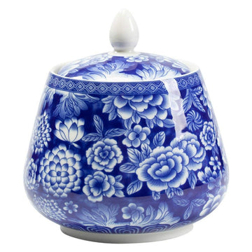 Ceramic Blue and white Sealed Coffee Food Storage Jar Canister with Lid