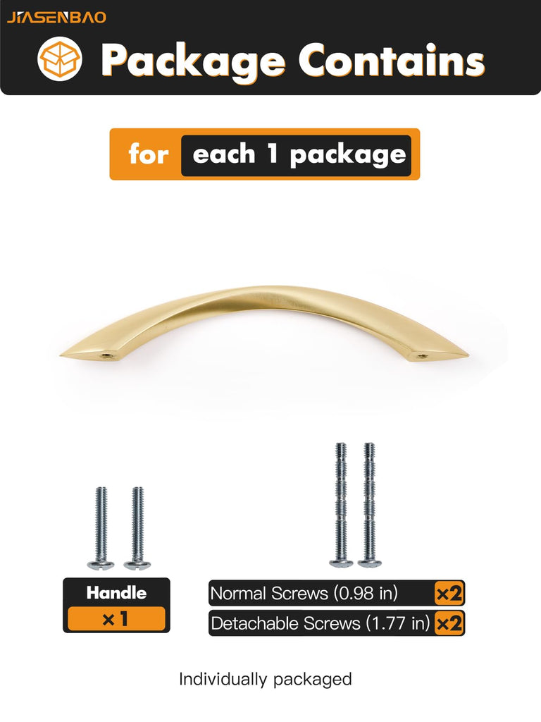 Brushed Gold Cabinet Pulls 5 Inch Arch Twisted Brass Handles Drawer Kitchen Cupboard Bathroom Dresser Cabinet