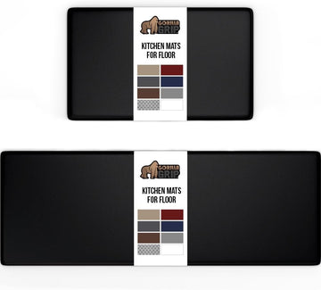 Comfortable Cushioned Kitchen Mats for Floor, 1/2 Inch Thick Ergonomic Standing Desk Anti Fatigue Mat, Waterproof and
