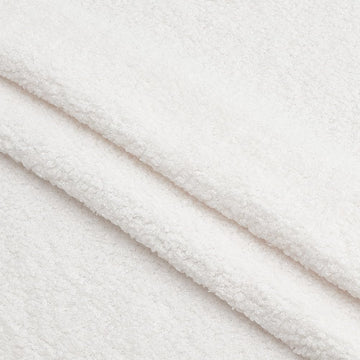 1 Yards Teddy Bears Fabric for Stuffed Animals 63inches Wide White Knitted Teddy Plush Fabric Polyester Plush Fabric