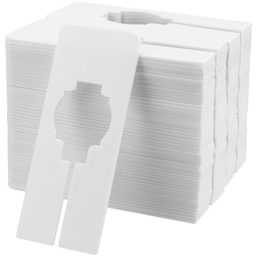 100 Pack 5 x 2 Inches Plastic Clothing Rack Dividers, Rectangular Closet Dividers, Blank Hanger Dividers Tags for