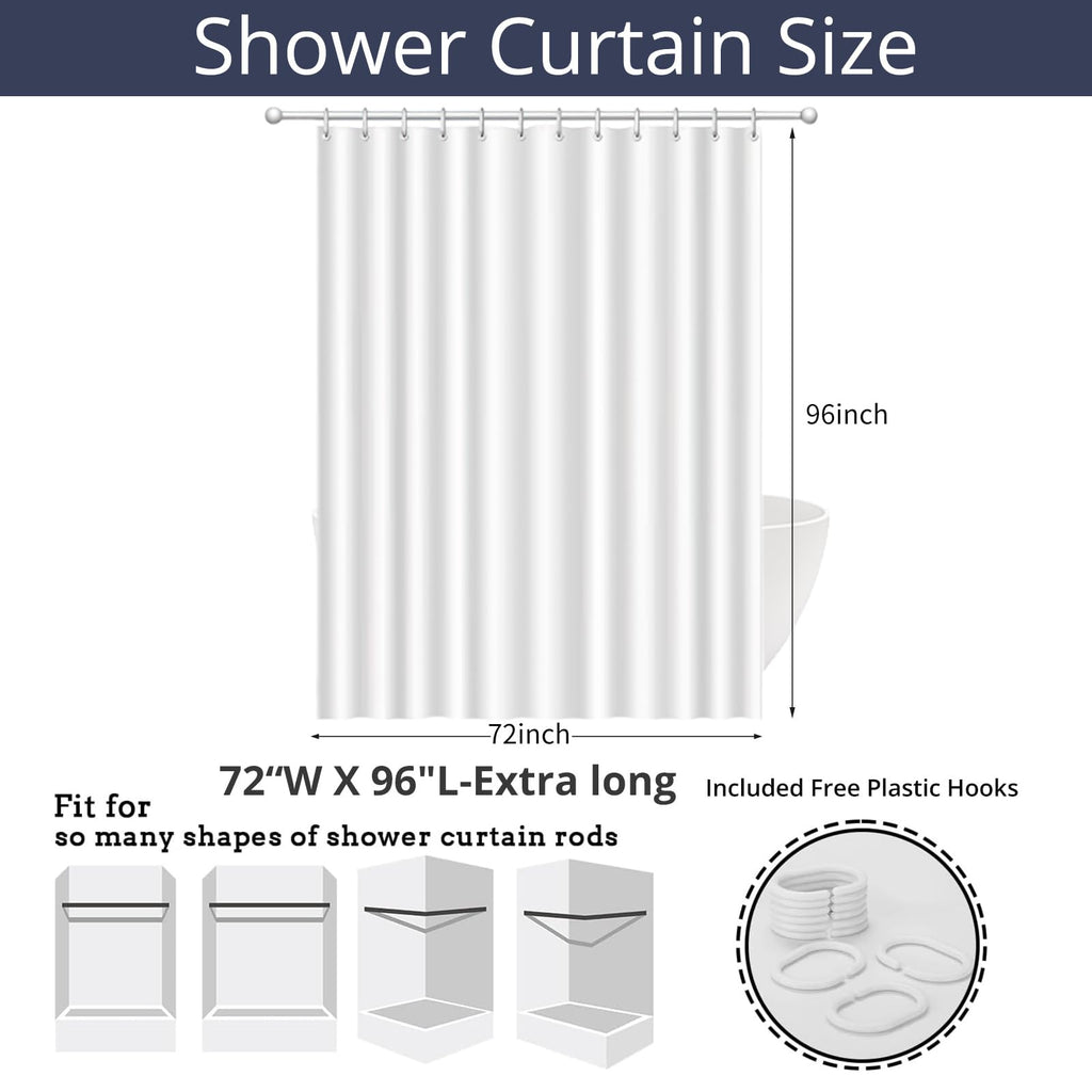 Fall Shower Curtain, Watercolor Autumn Leaves Pumpkins Harvest Fruits Thanksgiving Day Bathroom Curtain Waterproof