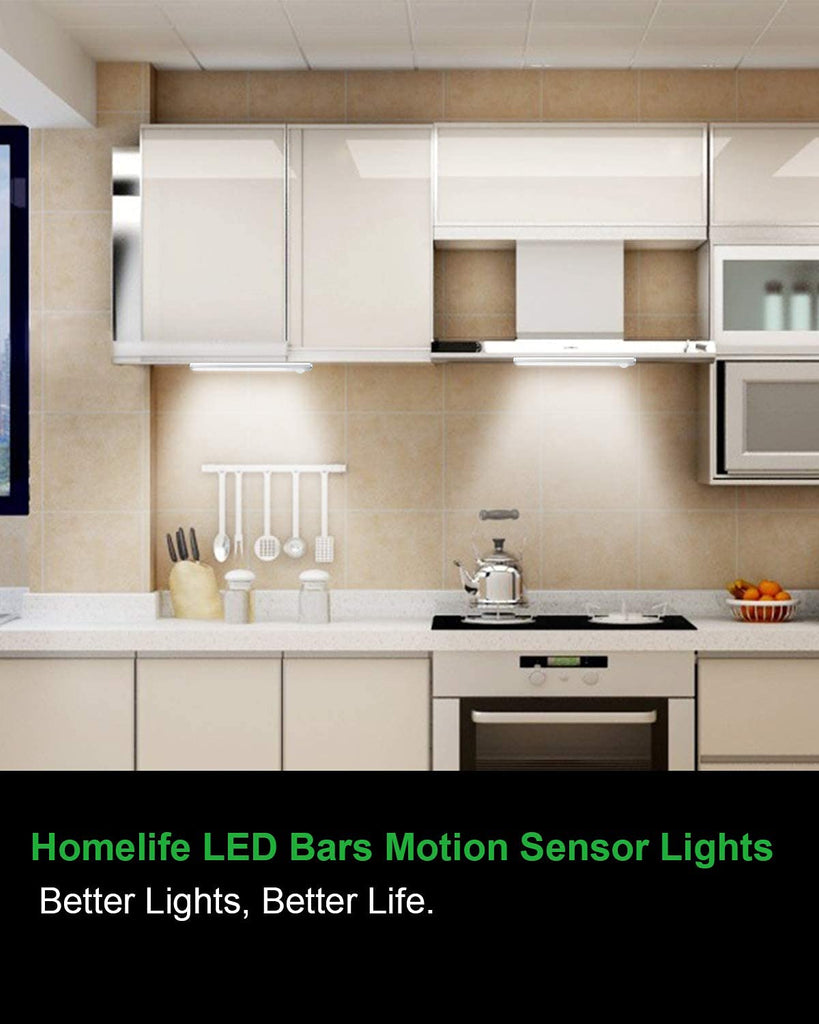 Under Cabinet Lighting, 80 LED Motion Sensor Light Indoor, Rechargeable Closet Light, 3 Color Temps Under Cabinet