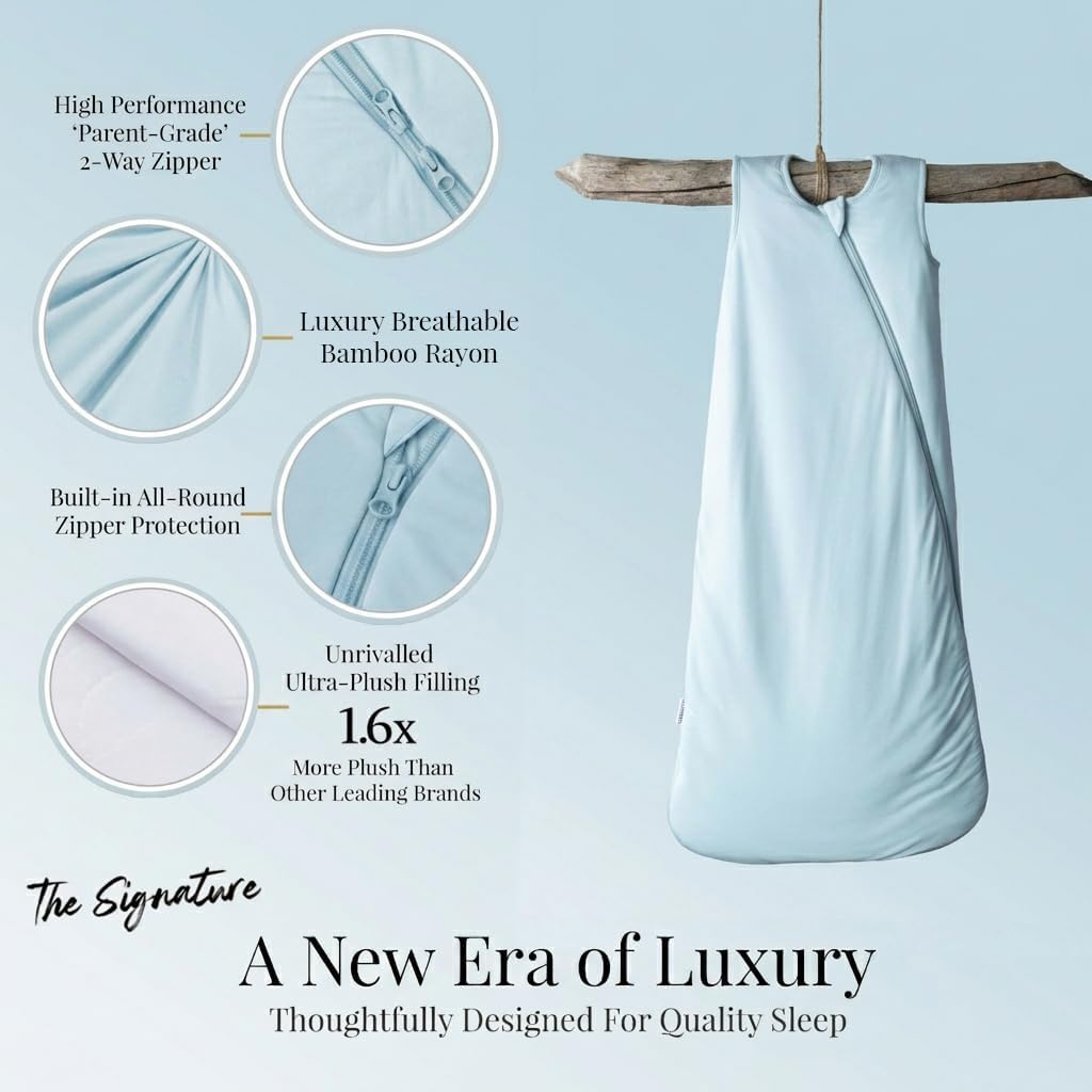 The Signature Bamboo Baby Sleep Sack | Wearable Blanket, TOG 1.0 OEKO-TEX Certified