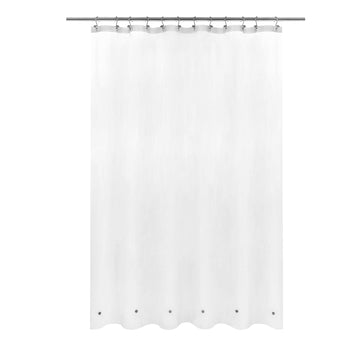 Frosted Shower Curtain Liner with 6 Magnets, Frost, 72x72