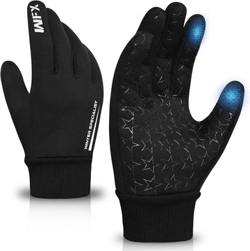 Winter Kids Sports Gloves, Touchscreen Anti-Slip Thermal Boys Gloves for Running, Hiking, Ski Sports & Outdoor