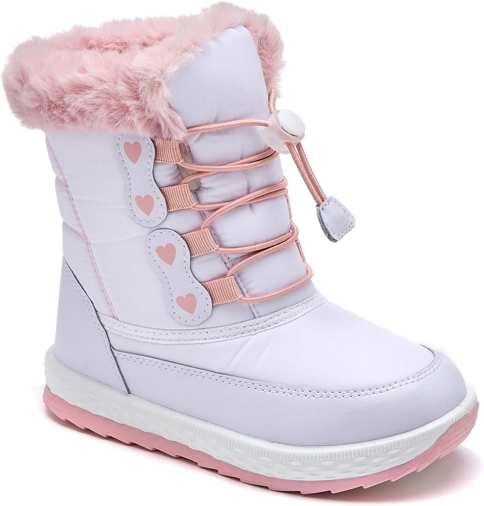 Kids Boys Girls Unisex Toddler Snow Boots Slip-Resistant Waterpoof Winter Fashion Shoe