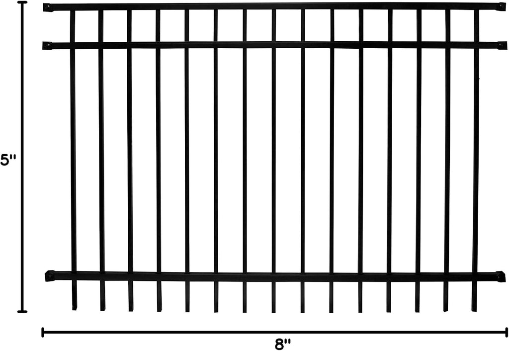 Livingston Aluminum Fence Kit - DIY Kit for Backyard and Garden Fencing, Made with Durable Powder-Coated Aluminum