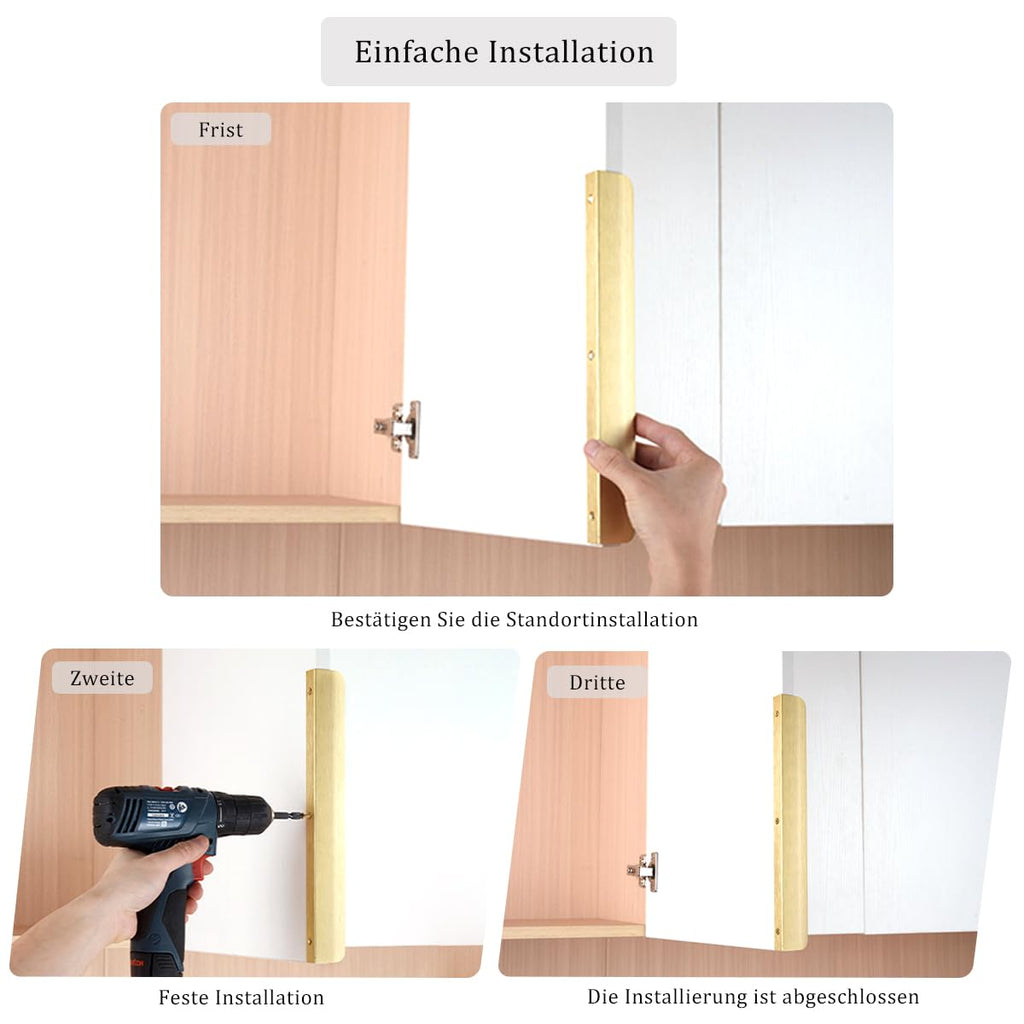 Edge Finger Tab Pull for cabinets Kitchen Concealed Drawer pulls Aluminum Hidden Door Handle Home 10 Pack Modern