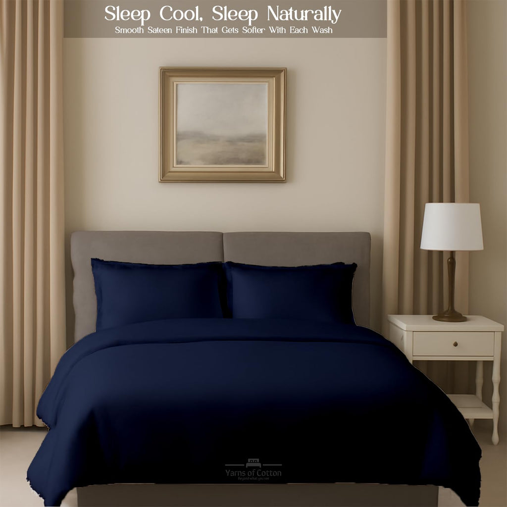 Sleeper Sofa 4 Piece Bed Sheet Set Premium Quality 100% Cotton 500 Thread Count, Smooth & Super Soft Sateen Weave