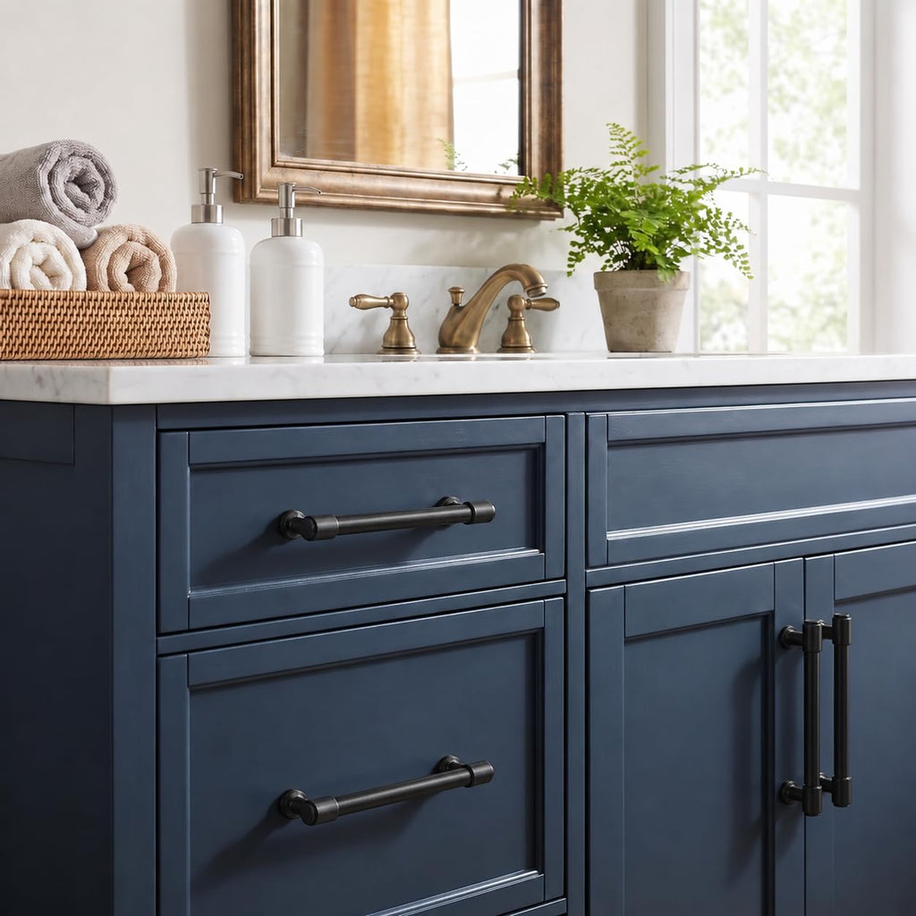 Appliance Pulls Matte Black 12 Inch(305mm) Center to Center 1 Pack Heavy Duty Drawer Pulls Kitchen Cabinet Handle