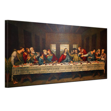 Vintage Home Decor Large Artwork The Last Supper Gallery Decor Canvas Print Leonardo da Vinci Classic Art