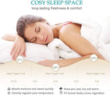 100% Cotton Cover Down Alternative Comforter King- Cloud Bed Comforter for All Season, Breathable Wh