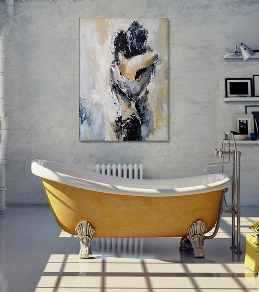 Sexy Canvas Wall Art Couples Hugging Wall Decor 24 x 36in