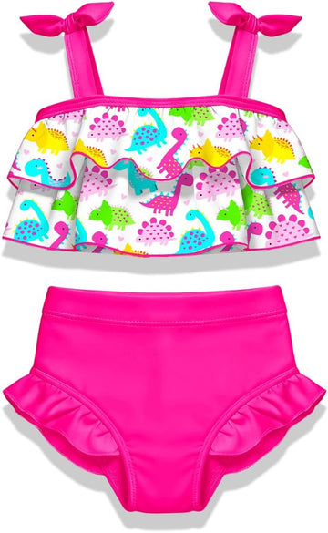 Toddler Girl Swimsuit 2 Piece Bikini Sets Cute Ruffle Swimwear 9M