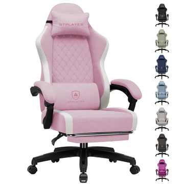 Gaming Chair, Ergonomic Computer Chair with Footrest and Lumbar Support, High Back Recliner Chair 350lbs, Height
