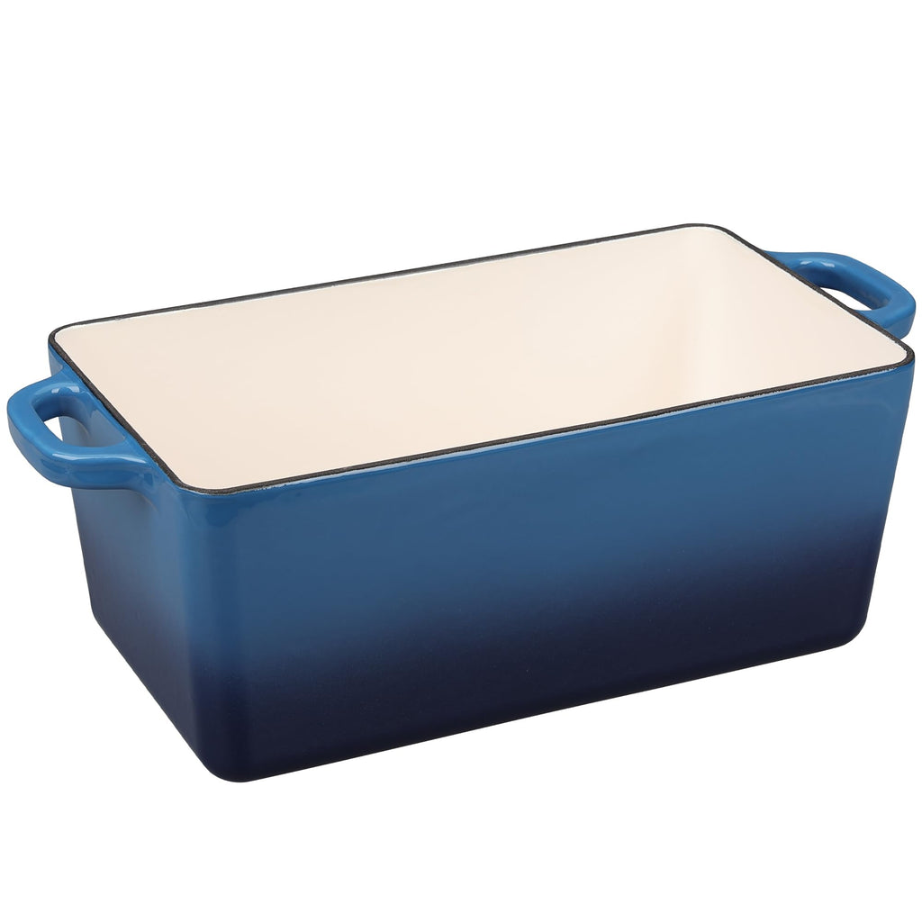 Enameled Cast Iron Dutch Oven, Oblong Bread Oven for Sourdough Bread Baking, Baking Pan, Dual Handles, Oven Safe, 4