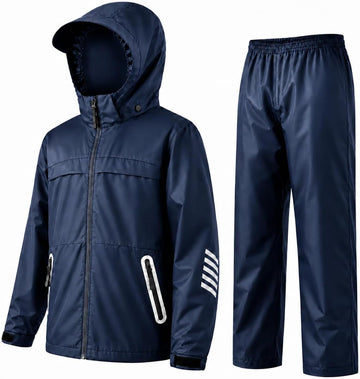 Kids Rain Gear Boys Girls Youth Rain Jacket and Pants