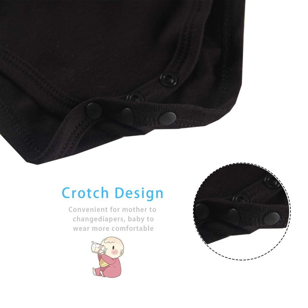 Baby Twins Bodysuits Funny Double Trouble Cute Romper Twin Jumpsuits Hat Set(sweet BLACKS9M)