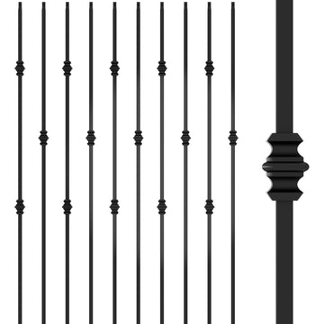 1/2 inch Wrought Iron Balusters Square Balusters for Staircase Interior