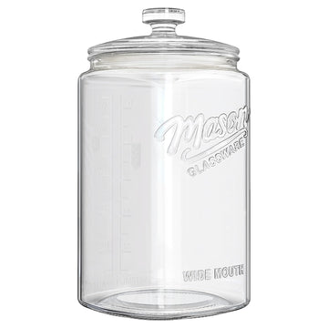 1.5 Gallon Glass Cookie Jar with Airtight Lid, Large Glass Jar