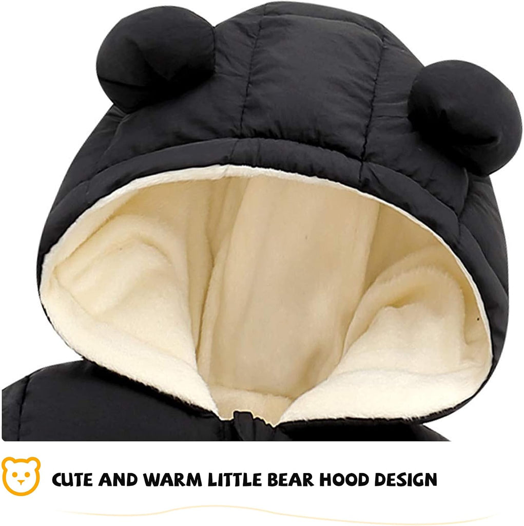 Baby Clothes Cute Infant Toddler Snowsuit Warm Boy Girl Winter Coats Hooded Zip Jumpsuit