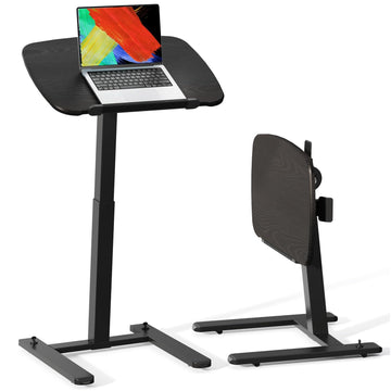 Low Height 90° Foldable Standing Desk, Small Mobile Laptop Desk