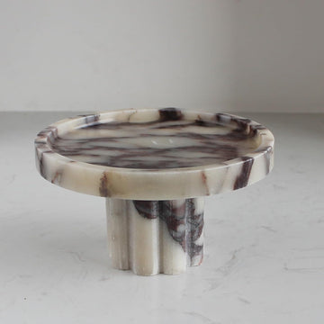 Natural Marble Tray with Legs, Vanity Decorative Tray for Countertop Organizer, Catchall Tray for Perfume, Candles