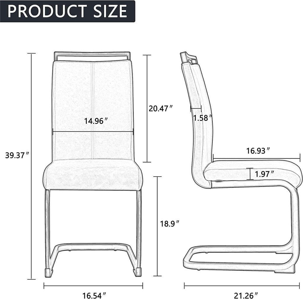 Baysitone Modern Dining Chairs Set of 4, Side Dining Room Chairs
