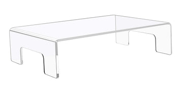 6mm Thickness Clear Acrylic Display Riser with Tray Handles